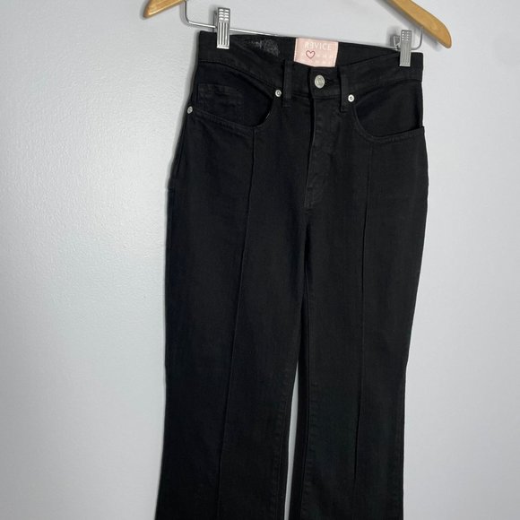 Revice Venus Flare Jeans in Jet Black Wash - Picture 6 of 12